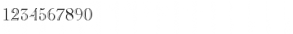 Download Caslon Open Face LT Regular Font Numeric Preview