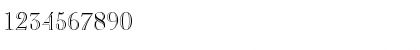 Download Caslon Open Face LT Std Regular Font Numeric Preview