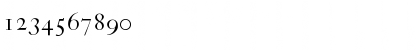 Download CaslonZH-SC Regular Font Numeric Preview