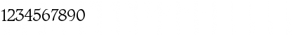 Download Caxton Roman Light Plain Font Numeric Preview