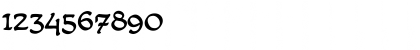 Download CCDreamlandLower Regular Font Numeric Preview