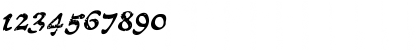Download CCTreasureTroveAged Italic Font Numeric Preview