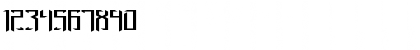 Download Brigadoom Wide BRK Normal Font Numeric Preview