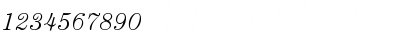 Download ITC Century Light Italic Font Numeric Preview