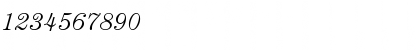 Download ITC Century Light Italic Font Numeric Preview