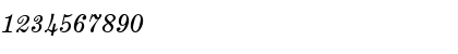 Download Century Std MT Italic Font Numeric Preview