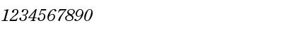 Download Century Oldstyle Italic Font Numeric Preview