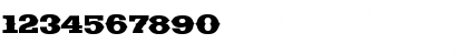 Download CgDavisonAmericana Regular Font Numeric Preview