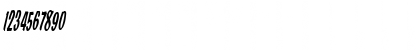 Download BriskThin Italic Font Numeric Preview