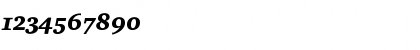 Download CharterEF BlackItalicOsF Font Numeric Preview