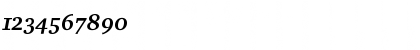 Download CharterEF BoldItalicOsF Font Numeric Preview