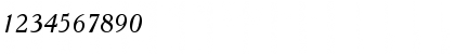 Download Cheltenham Italic Font Numeric Preview