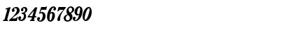 Download Cheltenham CondBoldItalic Font Numeric Preview
