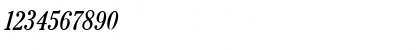 Download Cheltenham CondBookItalic Font Numeric Preview