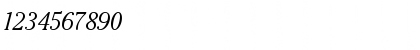 Download ITC Cheltenham Light Italic Font Numeric Preview