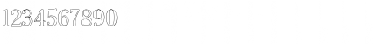 Download Cheltenham Outline Font Numeric Preview