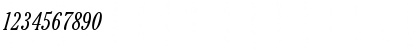 Download ITC Cheltenham Std Light Condensed Italic Font Numeric Preview