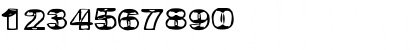 Download Britney in a Blender Regular Font Numeric Preview