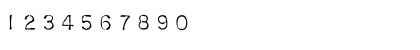 Download Chromosome Light Font Numeric Preview