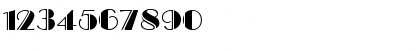 Download Broadway Engraved Regular Font Numeric Preview