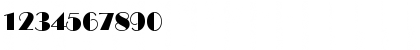 Download BroadwayDEE Regular Font Numeric Preview