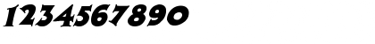 Download Zaleski italic Italic Font Numeric Preview