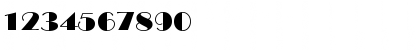 Download BroadwayExt-Normal Regular Font Numeric Preview