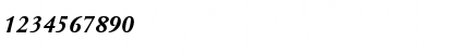 Download Columbus MT Std Bold Italic Font Numeric Preview