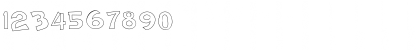 Download Comic BookTwoOutline Font Numeric Preview