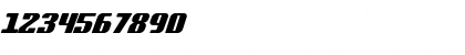 Download Complete Italic Font Numeric Preview