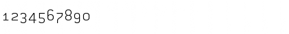 Download ConduitSCITC ExtraLight Font Numeric Preview