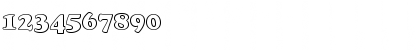 Download Bitstream Cooper Black Outline Font Numeric Preview