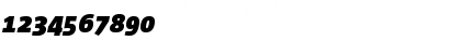 Download Corpid Black Italic Font Numeric Preview