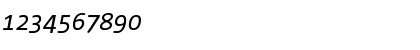 Download Corpid Italic Font Numeric Preview