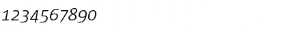 Download Corpid Light Italic Font Numeric Preview