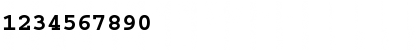 Download Courier Bold Font Numeric Preview