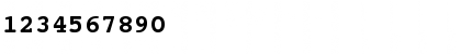 Download Courier 10 Pitch Bold Font Numeric Preview