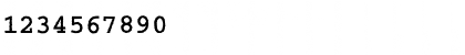 Download CourierRoughC Bold Font Numeric Preview