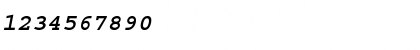 Download Courier Std Bold Oblique Font Numeric Preview