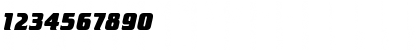 Download CrilleeEF ExtraBoldItalic Font Numeric Preview