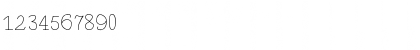 Download BrokenHandLight Regular Font Numeric Preview
