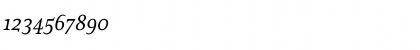 Download Cultura Italic Font Numeric Preview