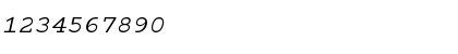 Download Cumberland Std Italic Font Numeric Preview