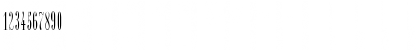 Download CutterRoman Regular Font Numeric Preview