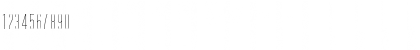 Download Cyclone Inline Font Numeric Preview