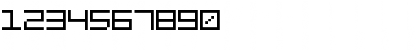 Download 7 Squared Regular Font Numeric Preview