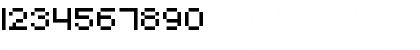 Download 8-bit fortress Regular Font Numeric Preview