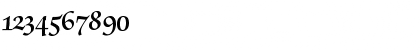 Download ZapfChancerySwashBQ-Demi Medium Font Numeric Preview
