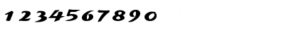 Download BrookscriptWide Regular Font Numeric Preview