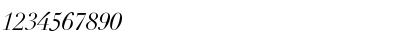 Download Didot LT Std Italic Font Numeric Preview